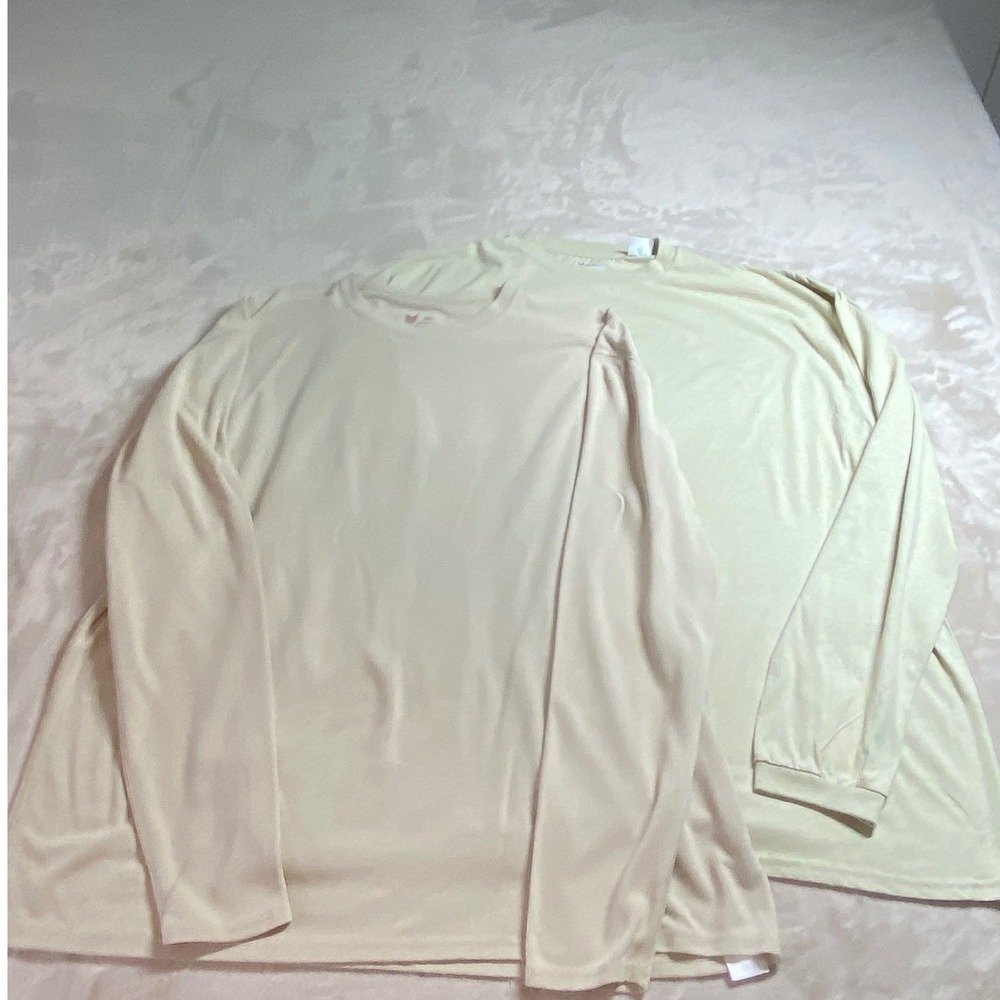 Lot Of 2 Drifire FR Tan Long Sleeve Base Layer Shirts XXXL Flame Resistant USA